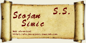 Stojan Simić vizit kartica